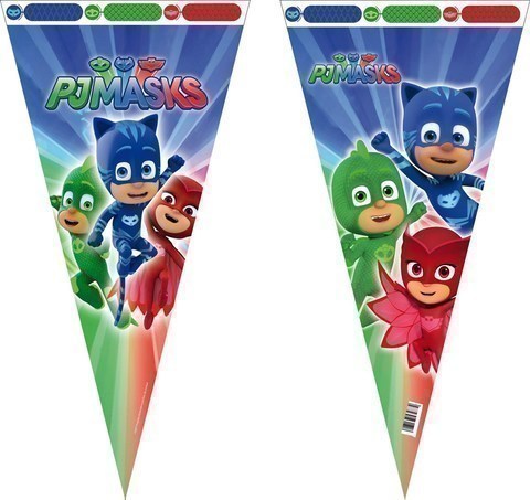 [8423138537491] BOLSA CONO 20X40 PJ MASKS 50UD