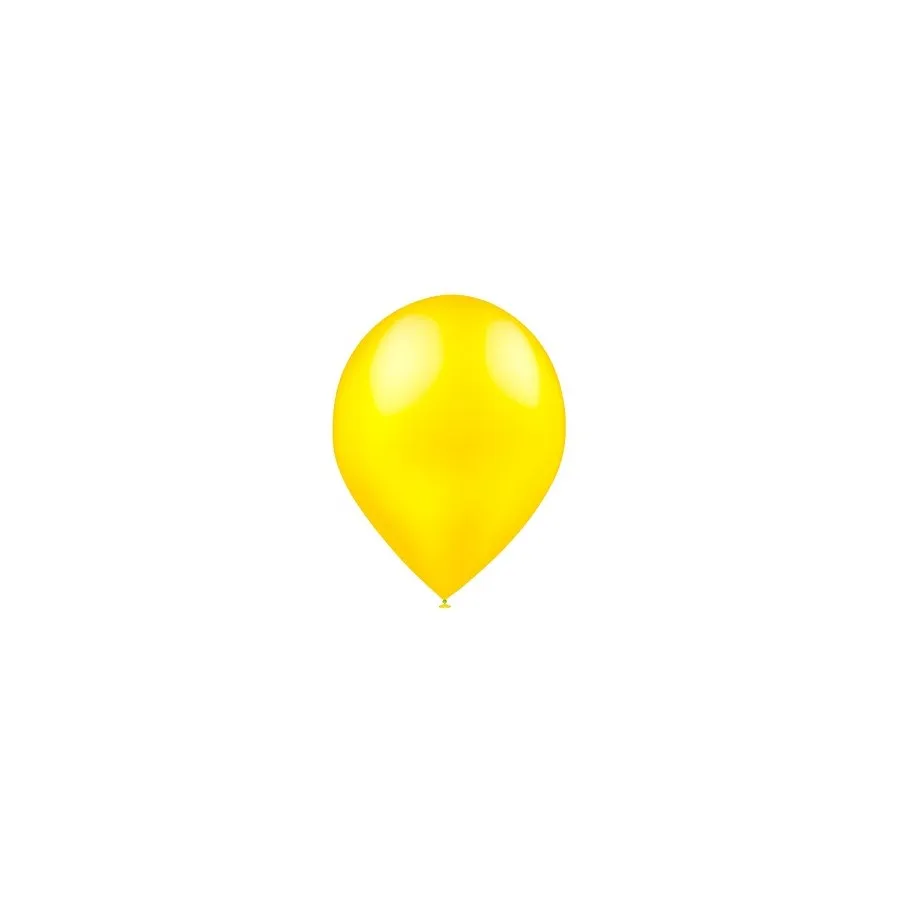 BOLSA 100 GLOBOS 40CM AMARILLO LI METALI