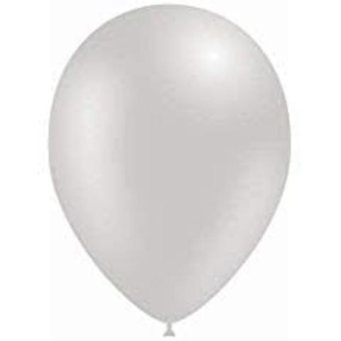 BOLSA 100 GLOBOS 40CM PERLA METALIZADO