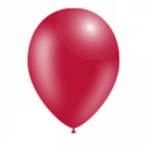 BOLSA 100 GLOBOS 40CM ROJO METALIZADO