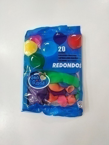 [8421332007451] BOLSA 20 GLOBOS 24CM REDONDOS