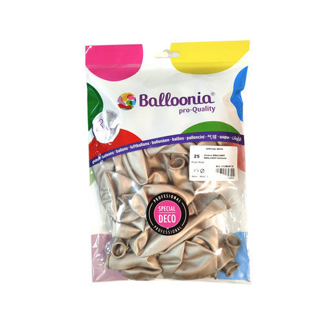 [8436540898012] BOLSA 25 GLOBOS 94CM PERIM BEIGE BRILL