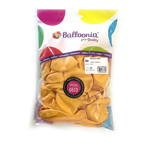 [8436540866196] BOLSA 50 GLOBOS AMARILLO 95CM
