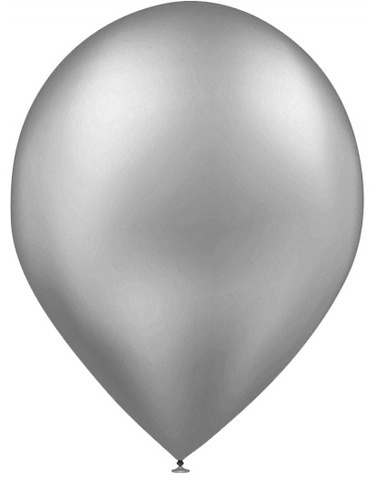 [8436540866967] BOLSA 50 GLOBOS METAL PLATA 95CM