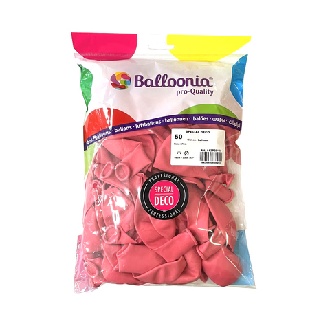 [8436540866240] BOLSA 50 GLOBOS ROSA