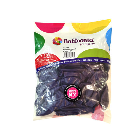 [8436540866271] BOLSA 50 GLOBOS 95CM PURPURA