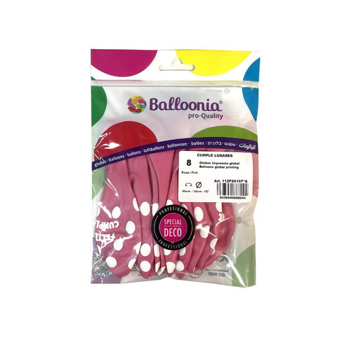 [8436540888044] B8 GLOBOS 95CM LUNARES ROSA