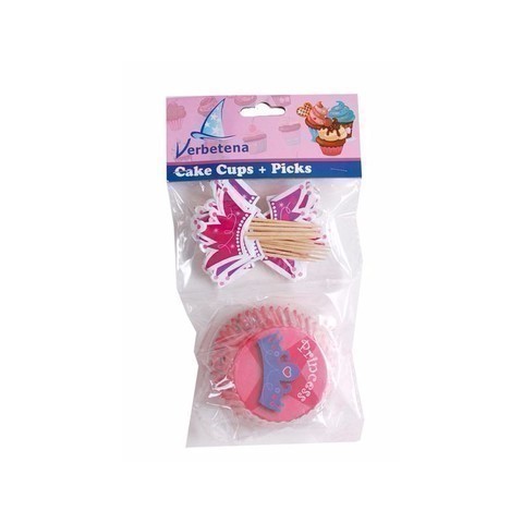 [8423138527867] CAKE CUPS+PICKS PRINCESS 24UD