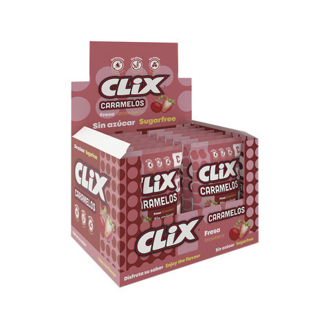 [8423219973033] CLIX CARAMELOS S/A FRESA C20