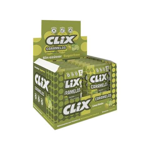 [8423219982011] CLIX CARAMELOS S/A LIMA LIMON C20