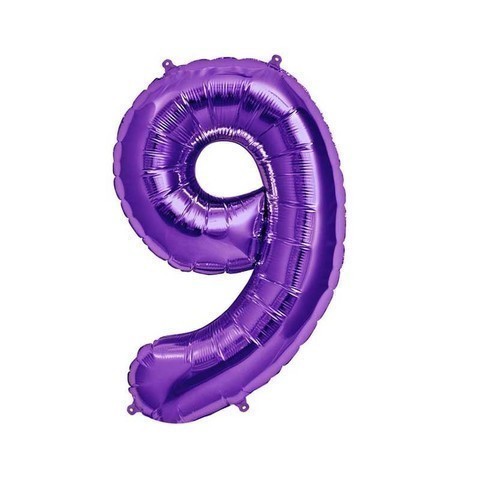 [847881001531] GLOBO FOIL 34" PURPURA Nº9