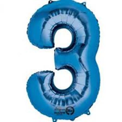 [8053904660032] GLOBO FOIL 40  AZUL Nº3