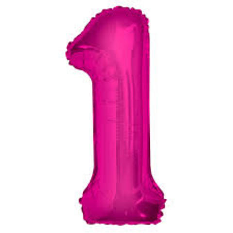 [8053904660117] GLOBO FOIL 40  ROSA Nº1