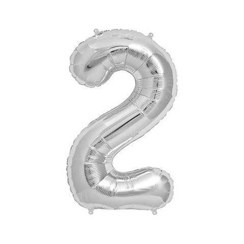 [030625158428] GLOBO FOIL 40" PLATA N2