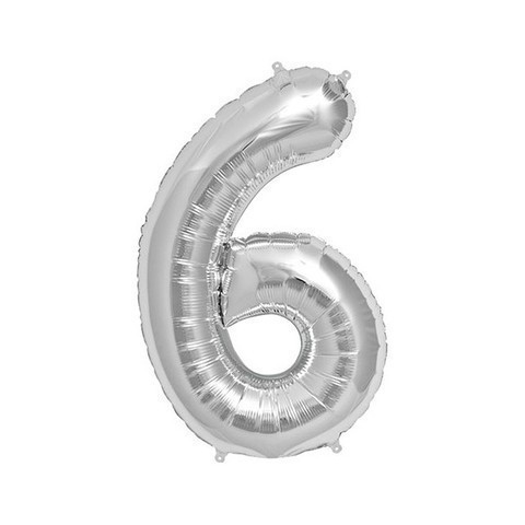 [030625158466] GLOBO FOIL 40" PLATA N6