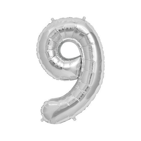 GLOBO FOIL 40" PLATA N9