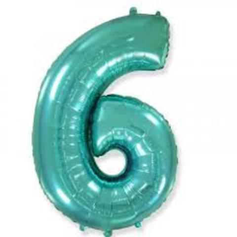 GLOBO FOIL 40 PULGADAS VERDE AGUA N6