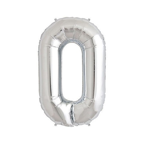 [8430068067905] GLOBO MYLAR Nº0 PLATA 30,5*41,5