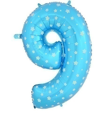[8430068069374A] GLOBO MYLAR Nº9 AZUL 75*49