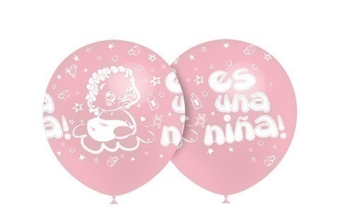 GLOBO 286CM 4C ROSA-ES UNA NIÑA