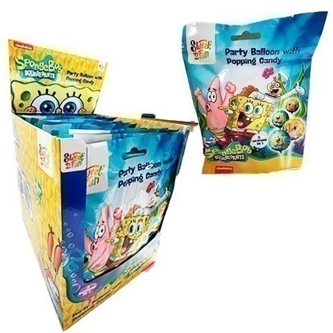GLOBOS BOB ESPONJA POPPING CANDY C24