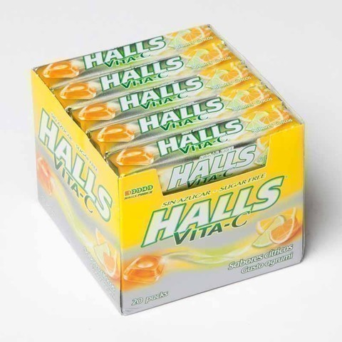 [84164773] HALLS VITA - C S/AZUCAR SUR. CITRICO C20
