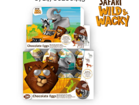 [8714786286481] HUEVOS CHOCO SAFARI C24