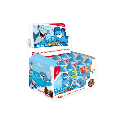 HUEVOS CHOCO SEA ANIMALS C24
